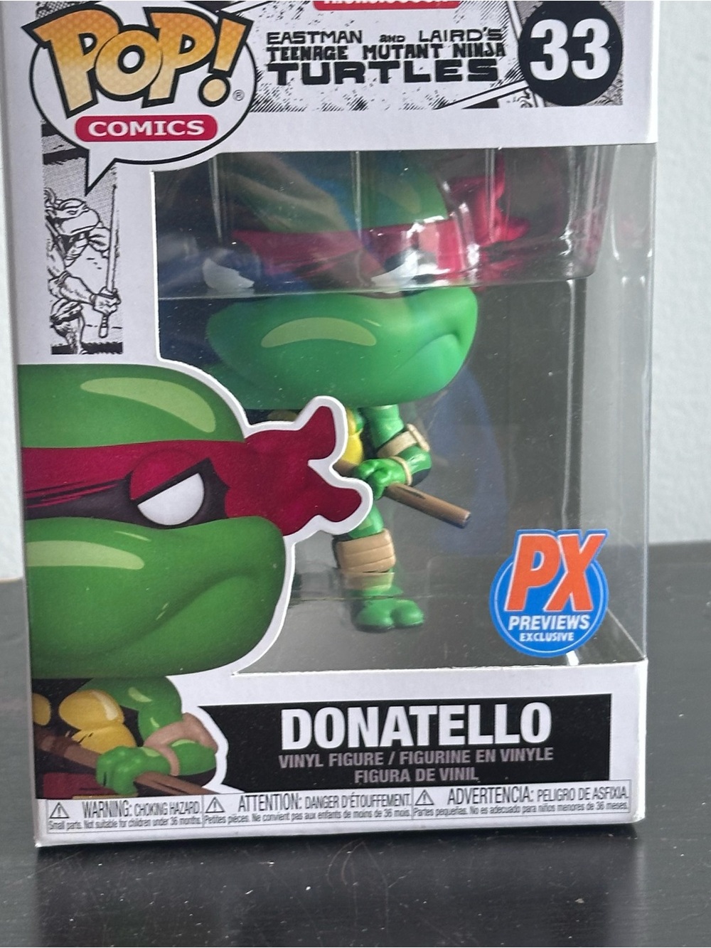 Funko Pop Donatello #33 TMNT PX Previews Exclusive Teenage Mutant Ninja Turtles